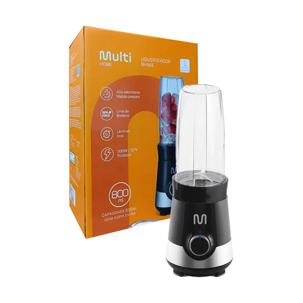Liquidificador Personal Blender Multilaser 2 Copos 800ml