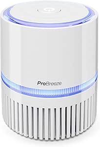 Purificador de ar USB portátil com filtro HEPA e luz LED indicadora