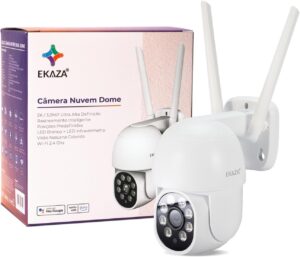 Câmera de segurança Wi‑Fi Full HD 1080p com detecção de movimento e áudio bidirecional