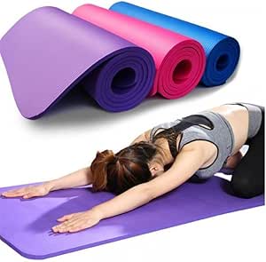 Tapete de yoga antiderrapante com superfície texturizada para maior estabilidade durante exercícios